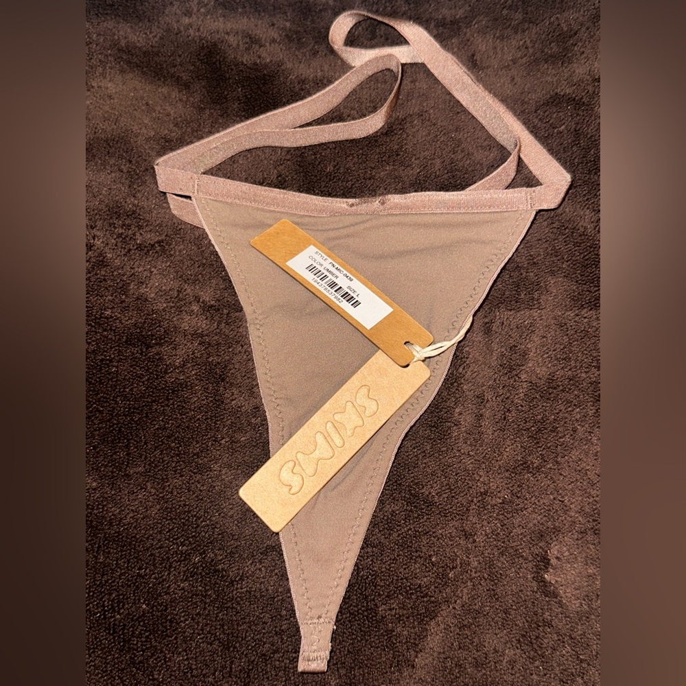 SKIMS Fits Everybody Micro Thong Size Larger Color Umber
